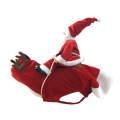 Pet Dog Clothing Clothing Santa Claus montando ropa de Navidad Pet Relling Riding ciervos Suministros de Navidad